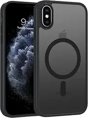 BENTOBEN Case for iPhone Xs and iPhone X, Skin-Friendly Touch Slim Shockproof iPhone X/XS Phone Case, Full-Body Protective Phone Case for iPhone X/XS 5.8 inch, Black