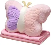 Butterfly Plush Pillow | Car Interior Decor Plush Lumbar Pillow | Soft Pillows Cushion Huggable Throw Pillows for Girlfriend, Wife, Friend, Sister, Daughter