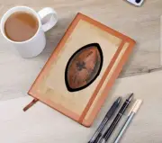 Football Frenzy Custom Vintage Leather Journal