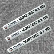 For Allison Transmission Vortec 8.1HD Emblem Badge 3D Silver -3X