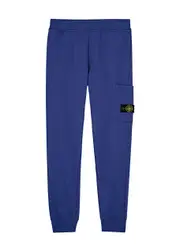 Stone Island Kids Logo Cotton Sweatpants (14 Years) - Blue - 14YR (14 Years) 14YR (14 years)