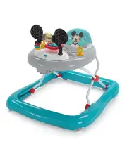 [Bright Starts] Disney Mickey Mouse Foldable Baby Walker with Music & Play Toys in Blue