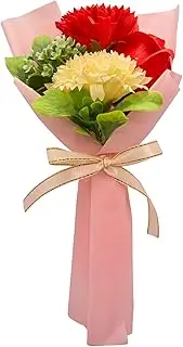 Eternal Bouquet Realistic Simulated Soap Flowers Preserved Roses Gift Box Home Decor Valentine's Day Mother Day Birthday Gift End of Financial Year EOFY- 3 Flowers Red Rose Carnation White Carnation