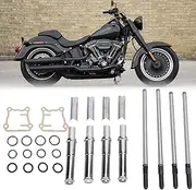 Brilluxa Adjustable Pushrods Kit - High Strength Pushrods Gasket Kit for Twin Cam, Touring, Big Twins 1999-2017