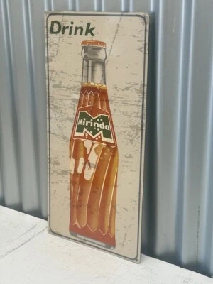 MIRINDA ORANGE DRINK HEAVY DUTY METAL SIGN 600 MM X 300 MM