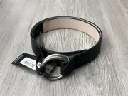 (NWT) Style&Co Women's Black Woven Double-Ring Pullback Belt Sizes M/L
