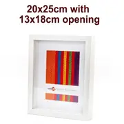 Unigift White Deep Shadow Box Photo Picture Frame 20x25cm
