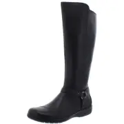 Clarks Women's Cheyn Lindie Leather Ortholite Tall Knee High Boots
