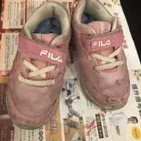 在飛比找蝦皮購物優惠-二手鞋子 / 童鞋 / FILA 兒童運動鞋 / 粉色女童運