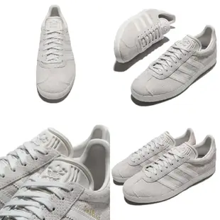 adidas 休閒鞋 Gazelle 灰 白 米白 粉紅 奶茶色 任選 女鞋 金標 麂皮 基本款 三葉草 【ACS】