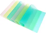 6Pcs Refrigerator Liners Waterproof Refrigerator Mats Effortless to Clean Fridge Liners Reusable Multipurpose Refrigerator Shelf Pads for Freezer Cupboard Cabinet Drawers (6Pcs)