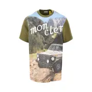 [MONCLER X MERCEDES-BENZ BY NIGO] MONCLER X MERCEDES-BENZ BY NIGO Genius x MB by Nigo printed T-shirt Man S S Green