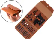 16pcs Manicure Pedicure Set Stainless Nail Trimming Kit Clipper Finger Care Tool
