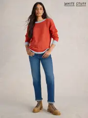 White Stuff Blue Taylor Straight Jeans (AL1554) | $127