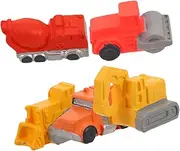 ERINGOGO DIY Road Decor Set Pcs Mini Landscape Construction Toys Excavators Trucks Bulldozers Engineering Toys for Boys and Girls Unique Urban Aesthetic