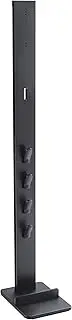 [PureMounts] PM-VAC-00, Vacuum Cleaner Stand Organiser for Dyson V6 Pro, V7, V8, Cyclone Fluffy/Absolute, V10 Total Clean, Torque Drive and V11 Animal, Aluminium, Black, 4X Zubehör-Halterungen