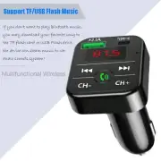 Car Wireless Bluetooth FM Transmitter MP3 Player USB Charger Adapte_ Type-C N7T8