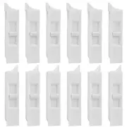 12 Pcs Window Tilt Latch Pairs Spring Loaded Sliding Window Latch Lock Snap-i...