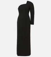 [Jacquemus] Jacquemus La Robe Pablo one-shoulder crêpe gown UK 12 black