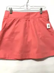 NEW Old Navy Junior’s Size 0 Coral Skirt Side Slide Pockets Zip-Up Side NWT