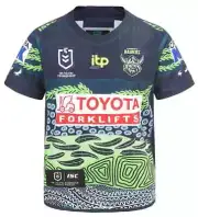 Canberra Raiders NRL Kids Indigenous Jersey Sizes 6-14 BNWT