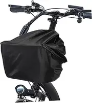 VICASKY Bike Basket Cover Electric Bike Front Basket Canvas Protector with Elastic Band for Outdoor Cycling Suitable for Electric