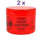 2 x Lucas Papaw Ointment Pawpaw Cream Paw Paw 75g