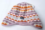 Patagonia Baby Reversible Stripe Sweater Knit Beanie SV3 Stormy Mauve Sz 12-24M