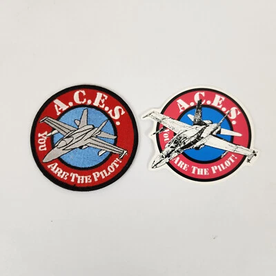 VTG A.C.E.S. FLIGHT SIMULATION Collectable Patch & Decal VGC Rare