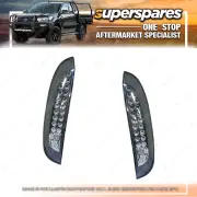 Superspares Led Tail Light Set for HOLDEN BARINA XC Black 04/2001-11/2005