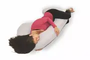 New Microfiber Zippered Replacement Maternity Body Pillow Cover Only (White)