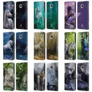OFFICIAL ANNE STOKES MYTHICAL CREATURES LEATHER BOOK CASE FOR MOTOROLA PHONES