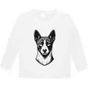 'Basenji' Children's / Kid's Long Sleeve Cotton T-Shirts (KL048541)