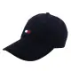 【Tommy Hilfiger】繡線大英文字母旗標標誌棒球帽(深藍)