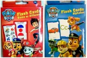 Nickelodeon Paw Patrol Alphabet & Same or Different Flash Cards CHOICE - 2 NEW!