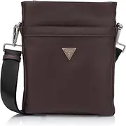 [GUESS] Men's Crts Sffn Eco Tp Zip Bag, One Size