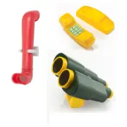 Mixed Playground Accessories Kit Binoculars Periscope Telephone Cubbyhouse Pack