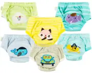 6 Pieces Set Potty Toilet Training Pants Trainers for babies kids Unisex New 03