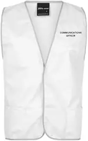 [HolyShirt HI-VIZ] Communications Officer White Day Vest 3