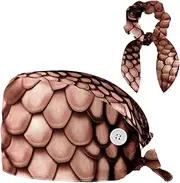 [YTYVAGT] Scrub Caps Women,Scrub Hats Suitable for Women,Animal Texture Snake Print