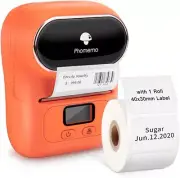 Label Printer - Phomemo-M110 Portable Bluetooth Thermal Mini Label Maker -Orange