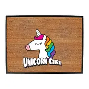 Animal Unicorn Girl - Funny Novelty Doormat Man Cave Floor mat
