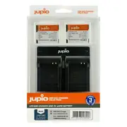 Jupio 2x Batteries 1150mAh & USB Dual Charger Kit For Panasonic DMW-BCM13E