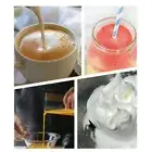 2Pcs Milk Frother Electric Frother Coffee Frother Blender Battery Egg2610