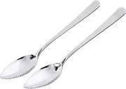 Weis Grapefruit Spoons Set, Stainless Steel, Silver, 16 x 3 x 2 cm