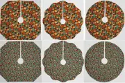 Pumpkins & Gourds Christmas Tree Skirt (2 Patterns Available -3 Shapes Available