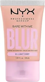 [NYX Professional Makeup] Bare with Me Blur Tint Makeup Foundation, 03 Light Ivory, 30 ml