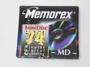 Memorex Recordable Mini Disc MD-74 Min Brand New & Factory Sealed