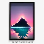Pixel Art Poster - Perfect Reef (8 Bit Psychedelic Trippy Video Game Print)
