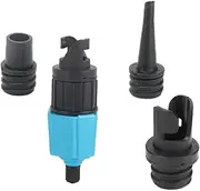 Inflatable SUP Pump Adaptor Multifunctional Air Valve Converter High Strength Hard Plastic Alloy Sturdy Labor Saving High Pressure Resistant Well Sealed for Paddle Boards Canoes